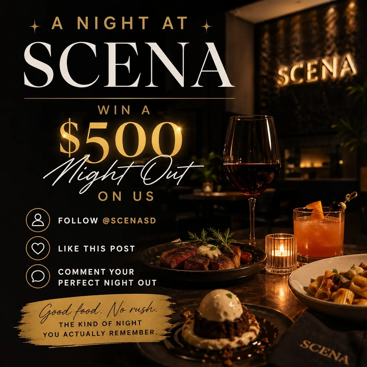 WIN A $500 NIGHT AT SCENA