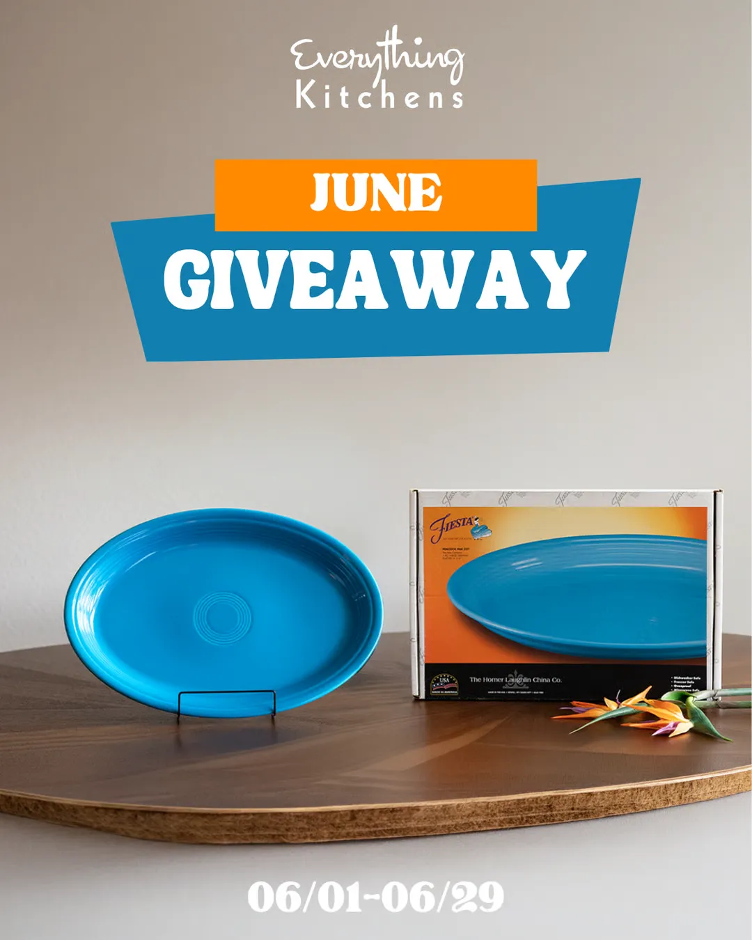 Fiesta® Peacock Platter | June Giveaway