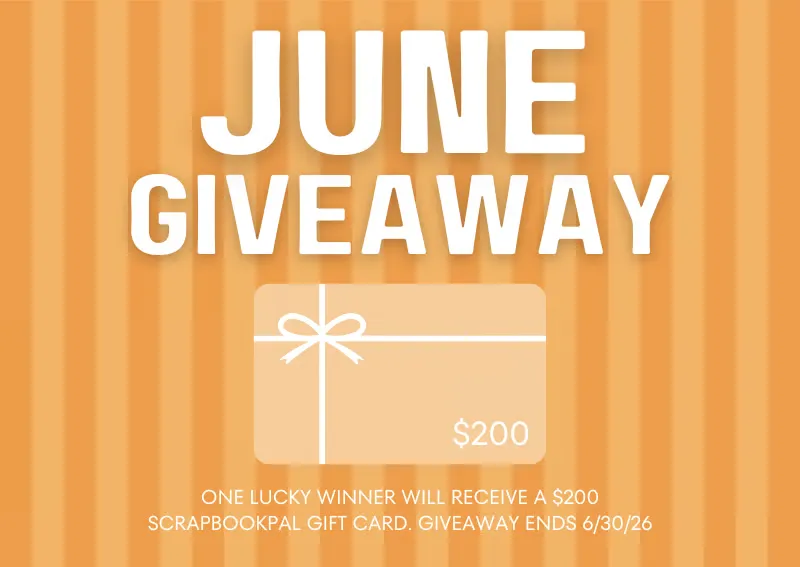 ScrapbookPal Gift Card June Giveaway