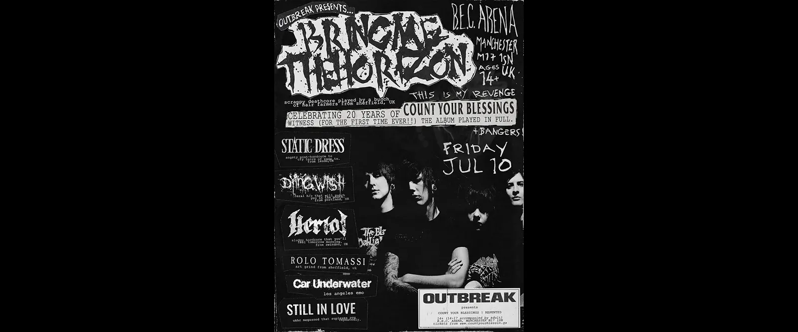 Win a Flyaway to See Bring Me the Horizon at Outbreak Festival Presents: Count Your Blessings | Repented Sweepstakes