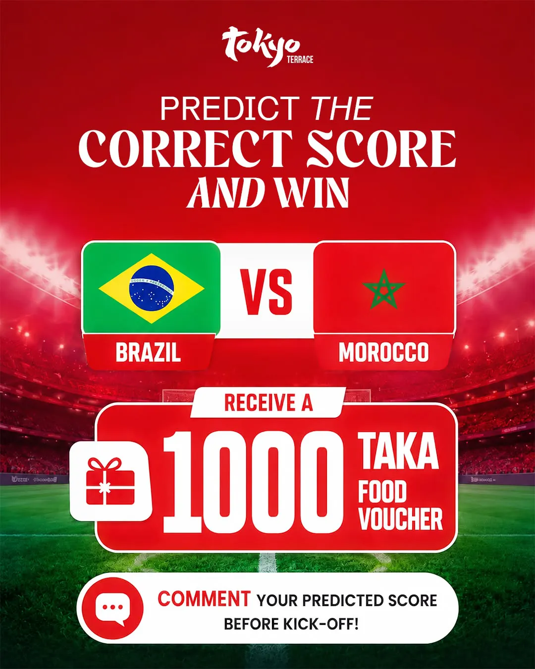 Tokyo Terrace football giveaway