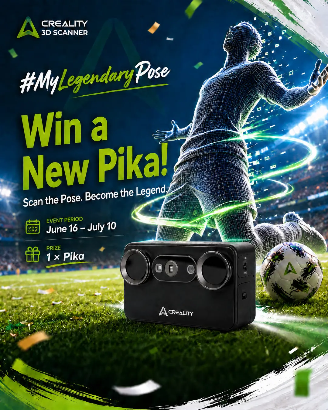 Scan the Pose. Become the Legend. Win a New Pika!