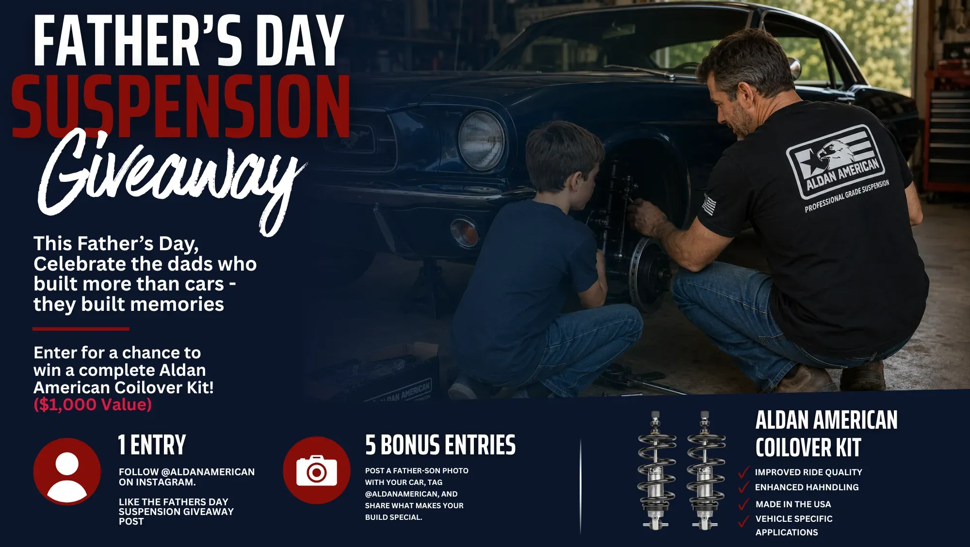 Aldan American Father’s Day Suspension Giveaway