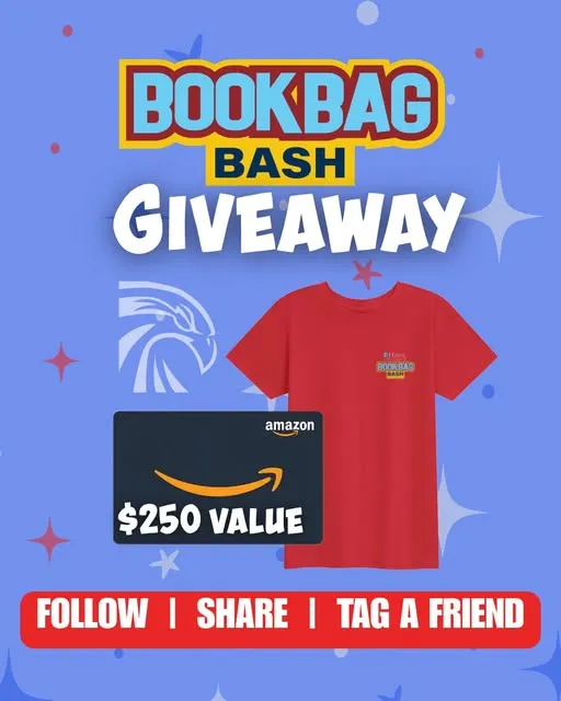 BOOKBAG BASH GIVEAWAY!