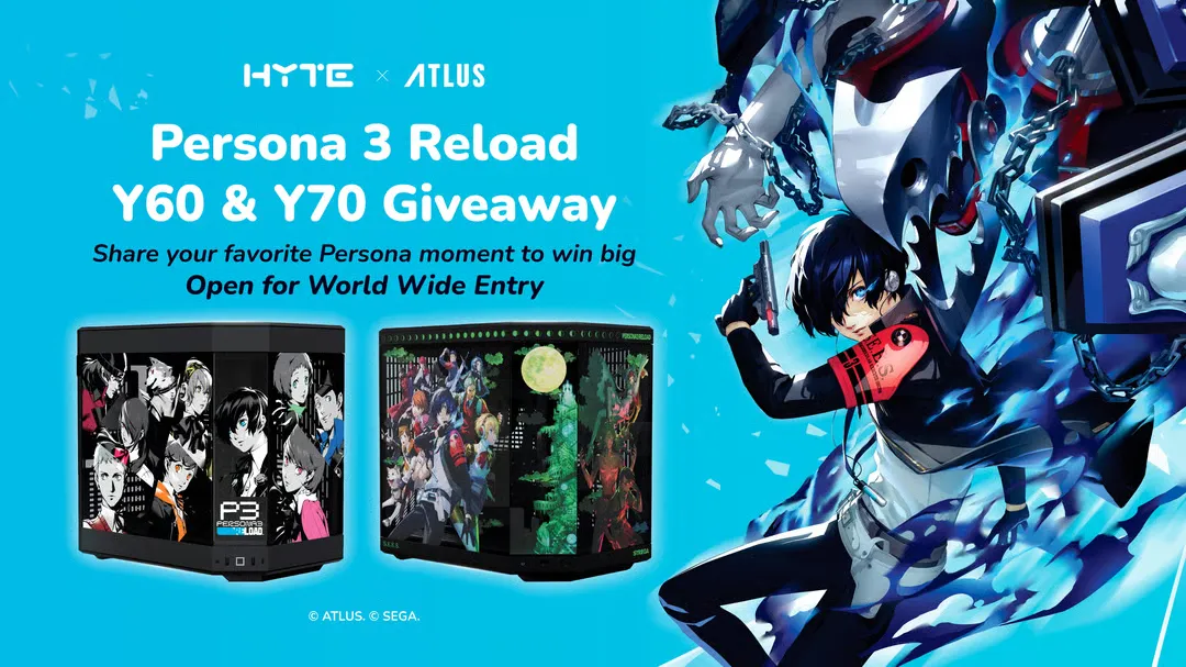 HYTE Persona 3 Reload Y60 & Y70 Giveaway
