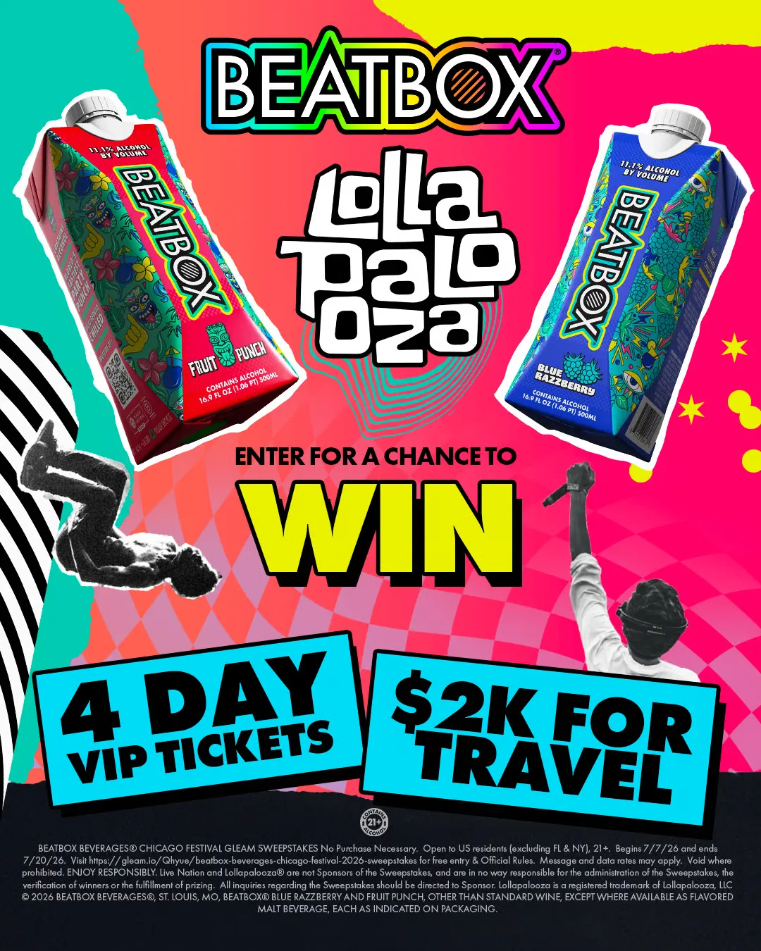 BEATBOX BEVERAGES® CHICAGO FESTIVAL 2026 SWEEPSTAKES