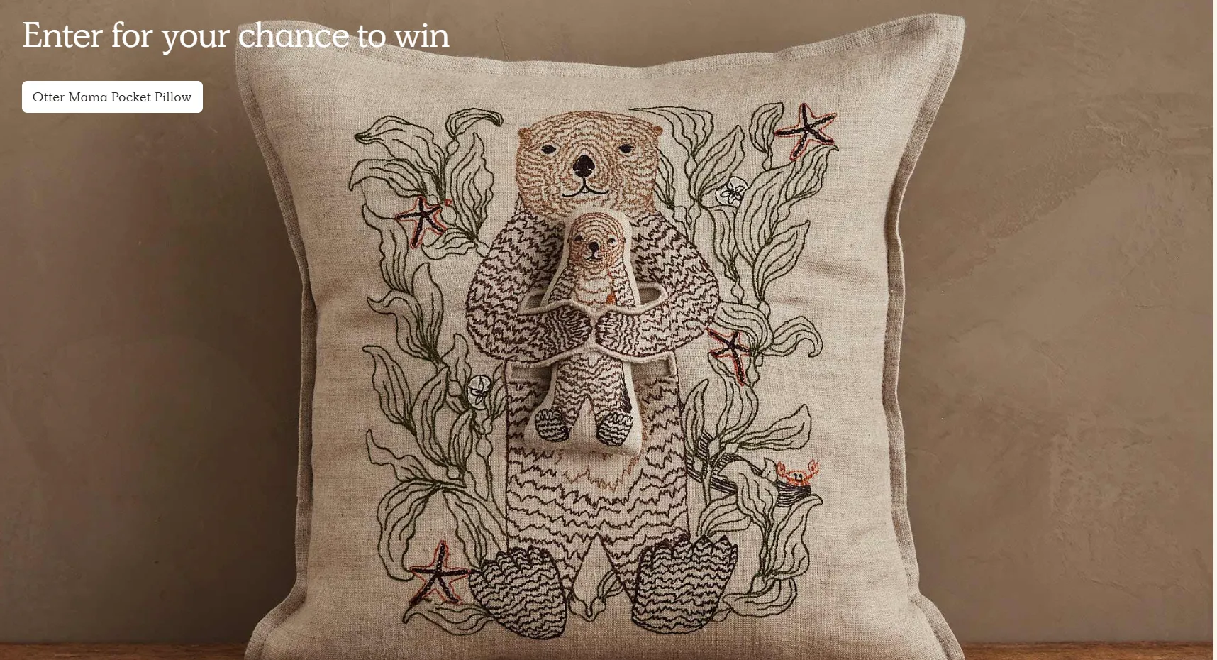 Otter Mama Pocket Pillow Giveaway