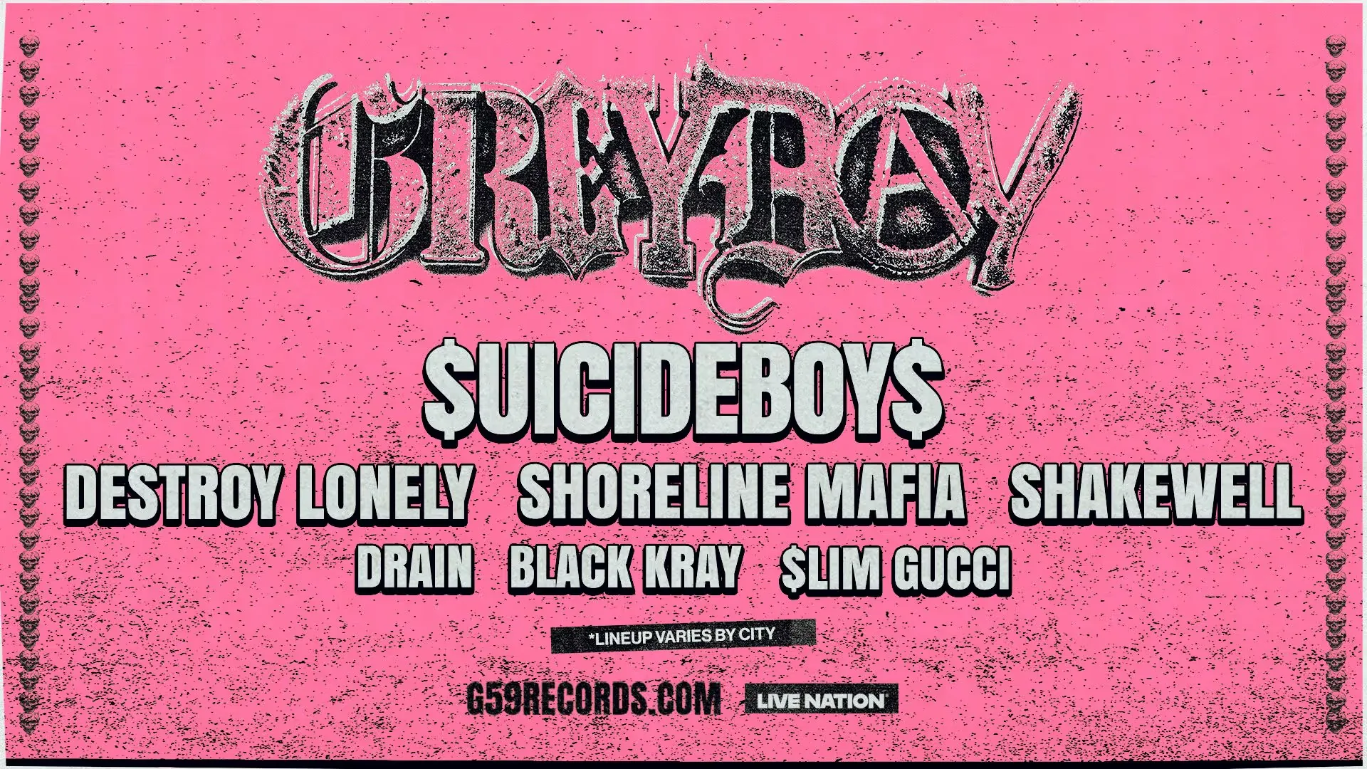 $uicideboy$ Grey Day Tour SiriusXM Sweepstakes