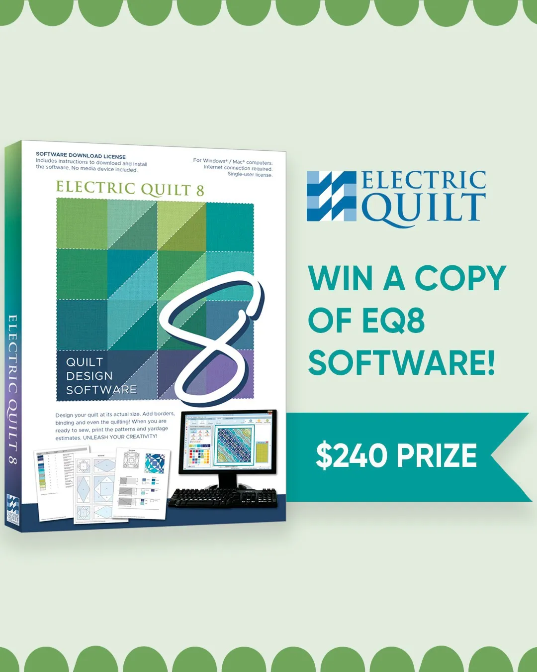 Electric Quilt 8 Quilt Design Software Giveaway