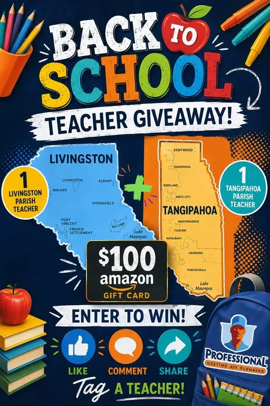 BACK TO SCHOOL TEACHER GIVEAWAY!
