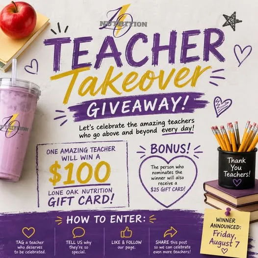 TEACHER TAKEOVER GIVEAWAY!