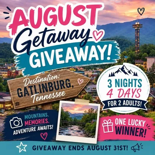 AUGUST GETAWAY GIVEAWAY!