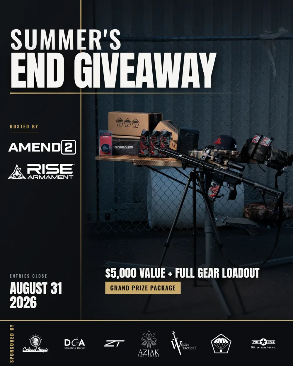 Amend2 & RISE Armament Summer's End Giveaway