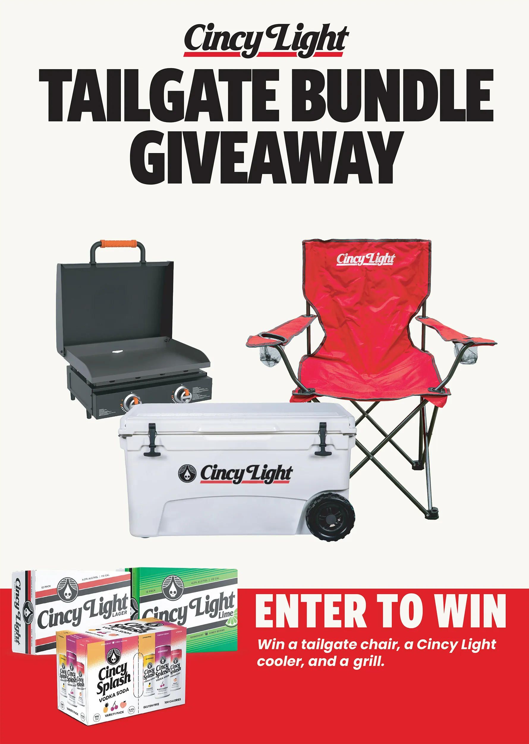 Rhinegeist Cincy Light and Cincy Splash Tailgate Sweepstakes