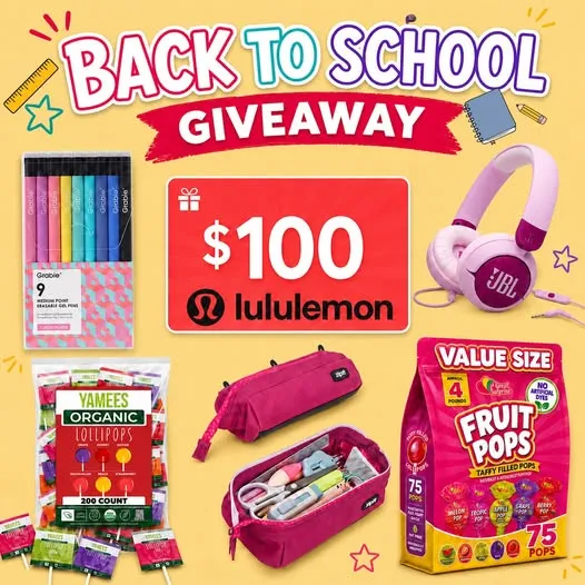 BACK-TO-SCHOOL GIVEAWAY!