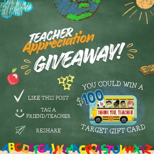 TEACHER APPRECIATION GIVEAWAY