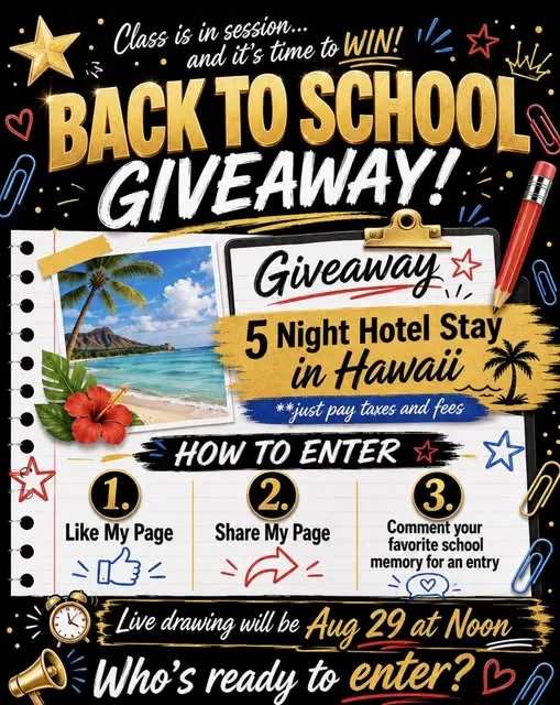 BACK-TO-SCHOOL GIVEAWAY TIME!