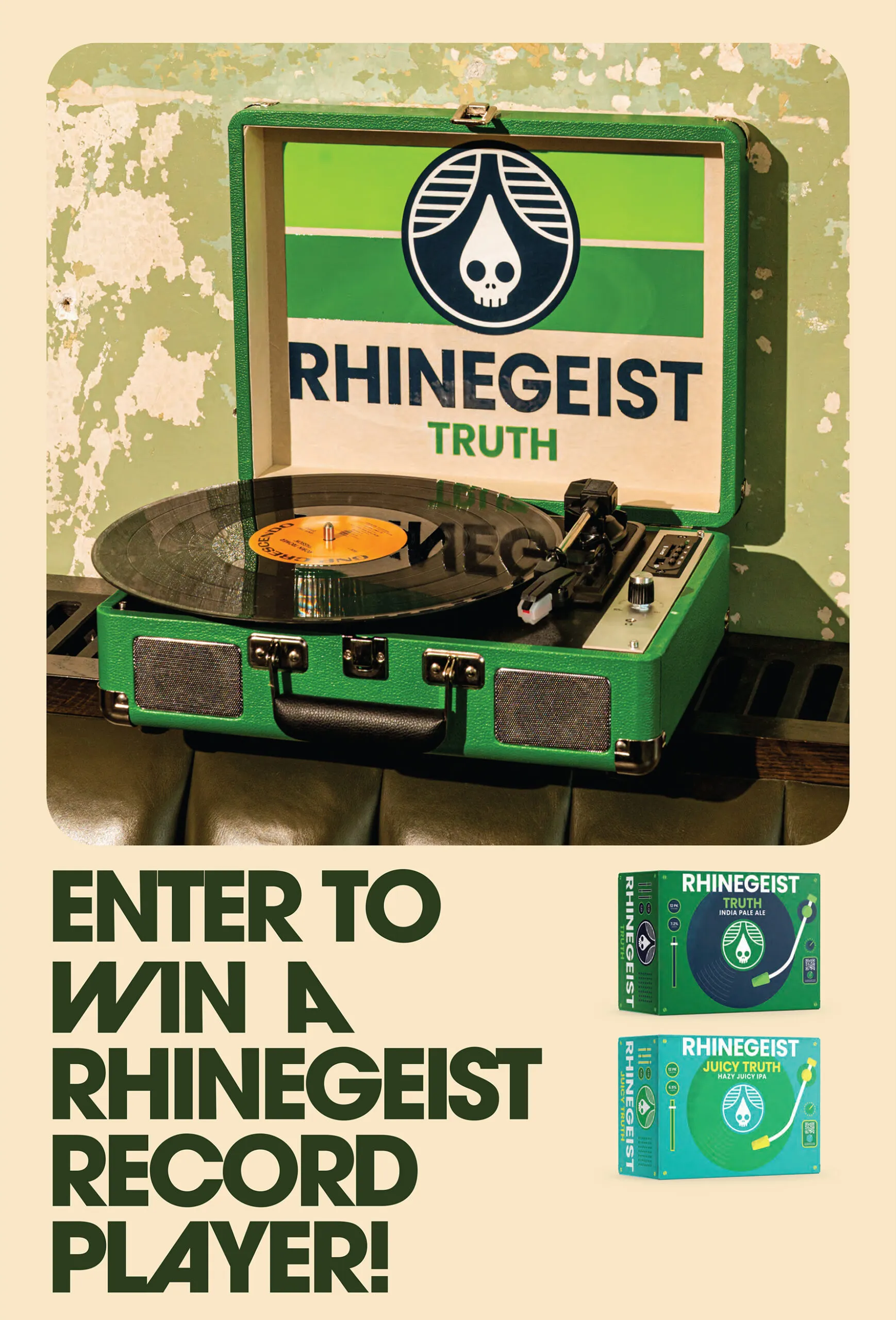 Rhinegeist Brewery Record Player Sweepstakes