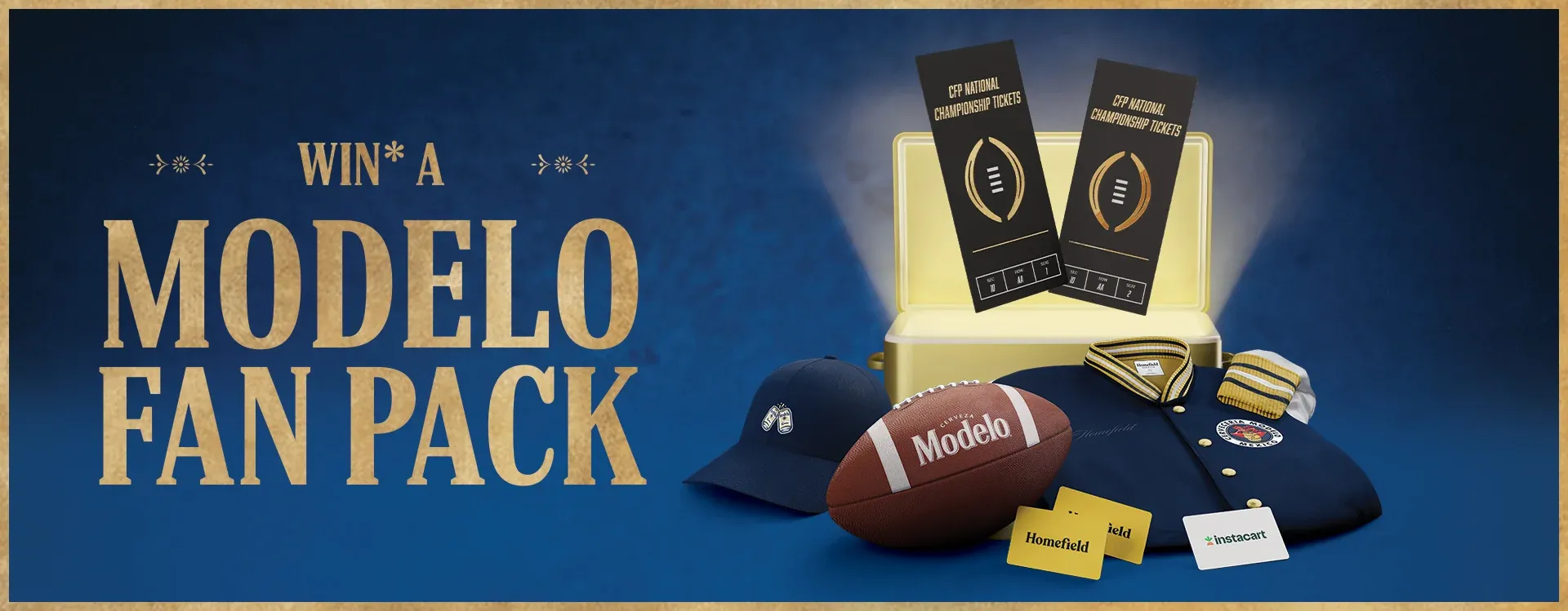 MODELO COLLEGE FOOTBALL PLAYOFF 2026 SWEEPSTAKES