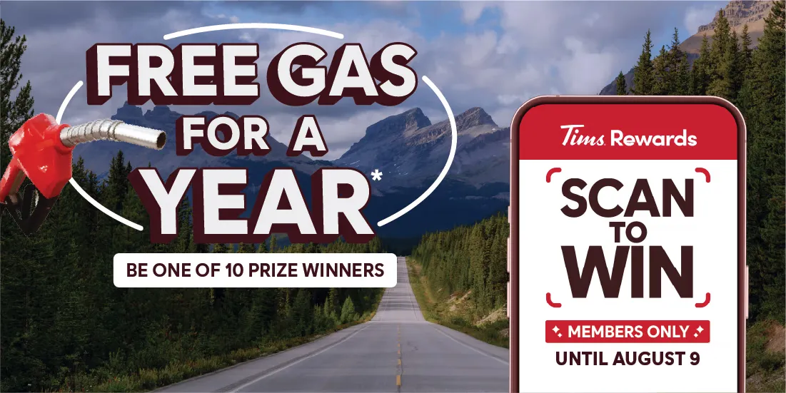 Free Gas for a Year Scan to Win Contest