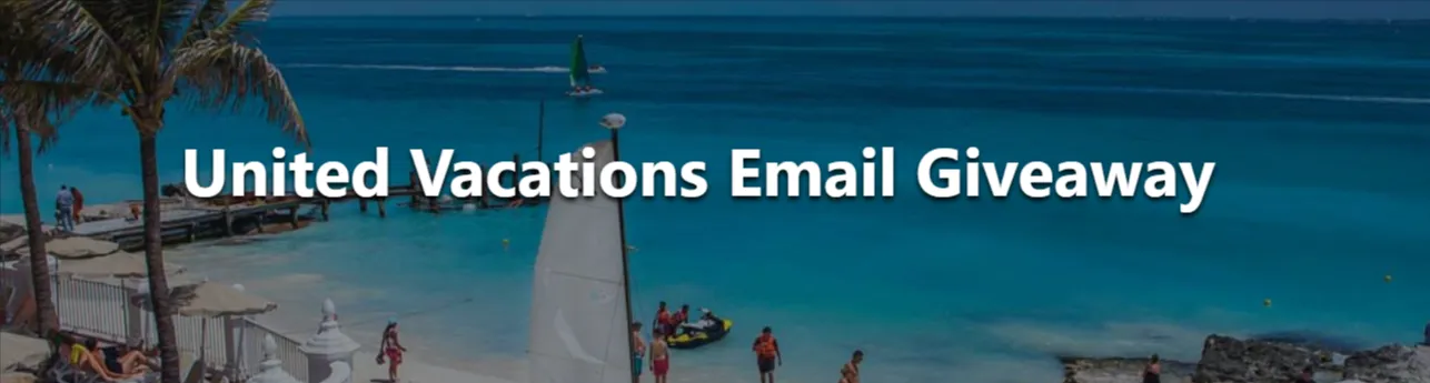 United Vacations Email Giveaway