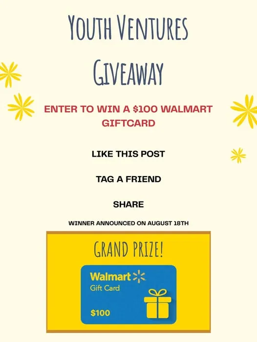 $100 WALMART GIFT CARD GIVEAWAY!