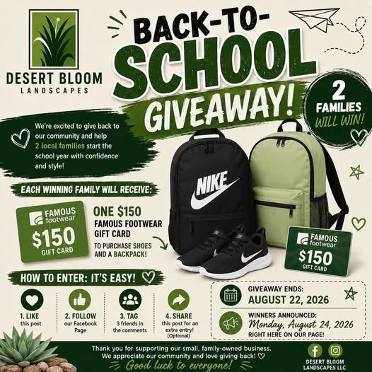 BACK-TO-SCHOOL GIVEAWAY!