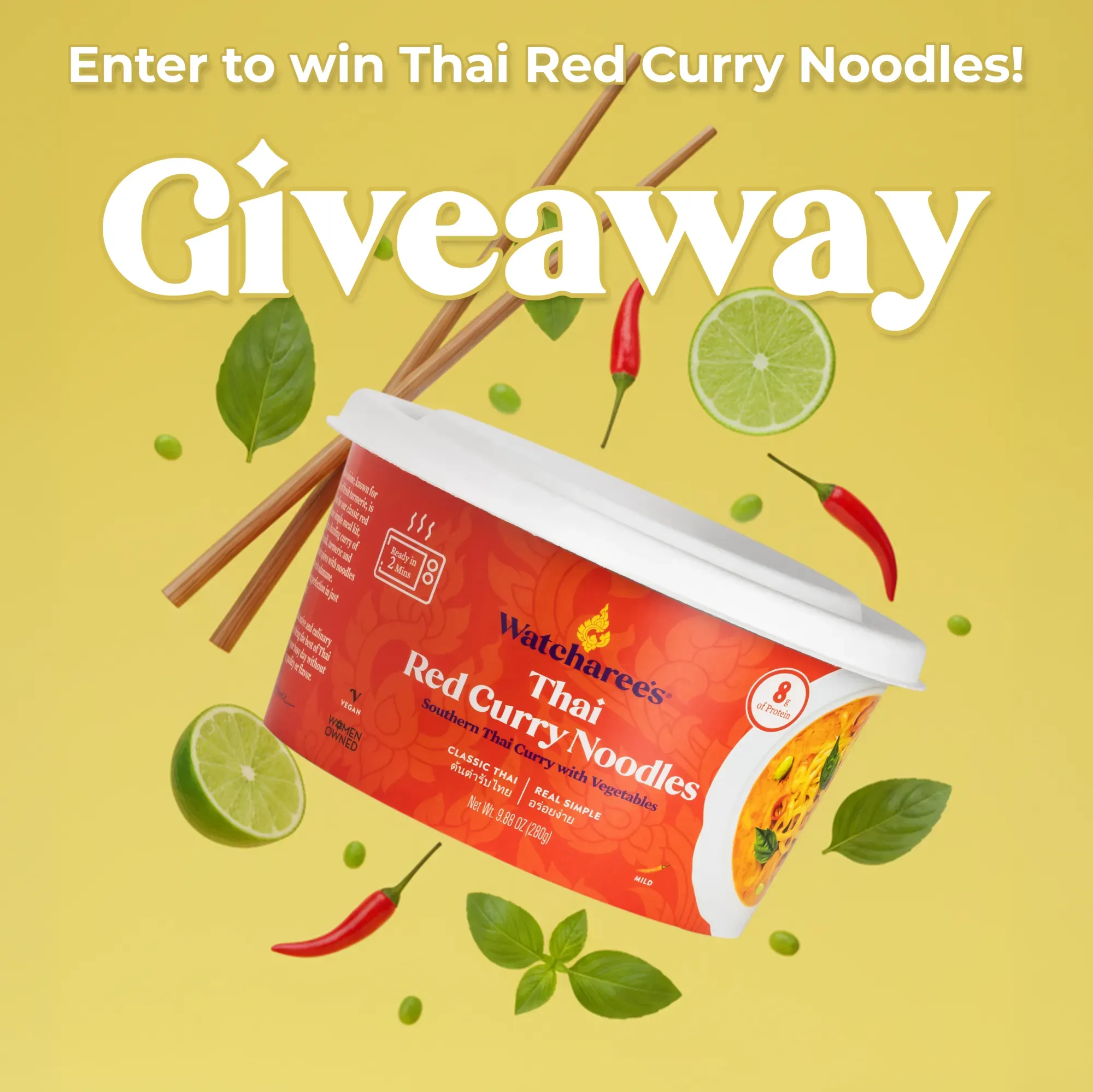 Win Watcharee's Thai Red Curry Noodles! Giveaway