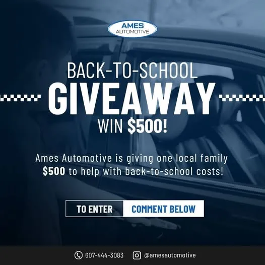 $500 BACK-TO-SCHOOL GIVEAWAY!