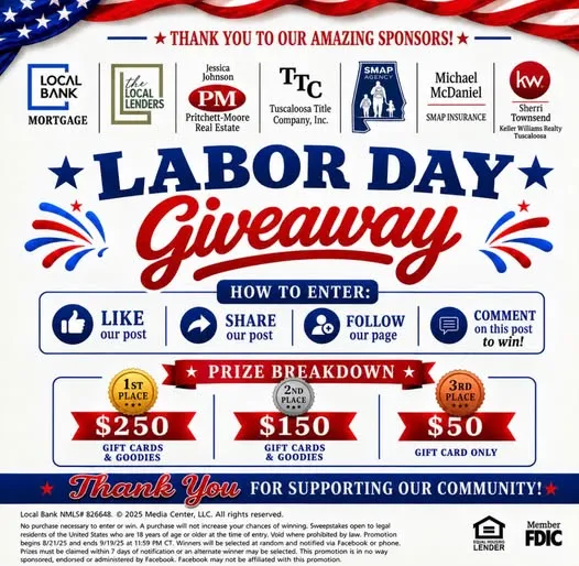 Labor Day Gift Card Giveaway