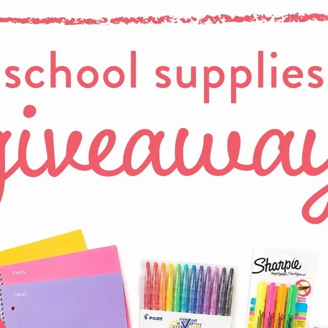 Some Of Our Favorite School Supplies Giveaway