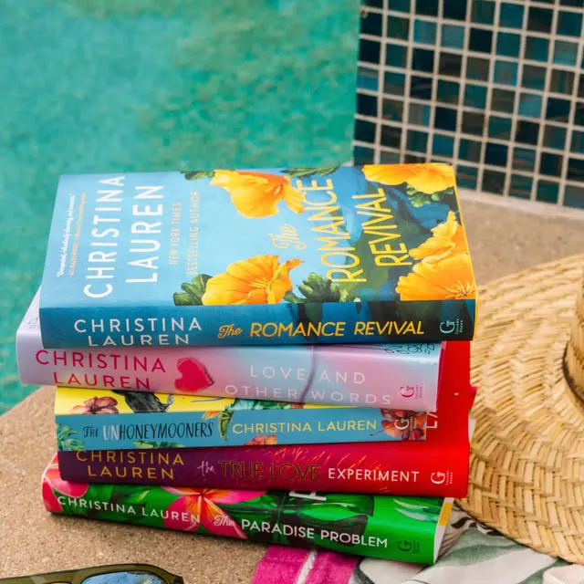 Signed Copy Of The Romance Revival • Signed Copies Of The Unhoneymooners, Love And Other Words, The True Love Experiment, And The Paradise Problem • All 5 Reading Glasses From The Christina Lauren Reader Edit • All 5 Sunglasses From The Christina Lau...